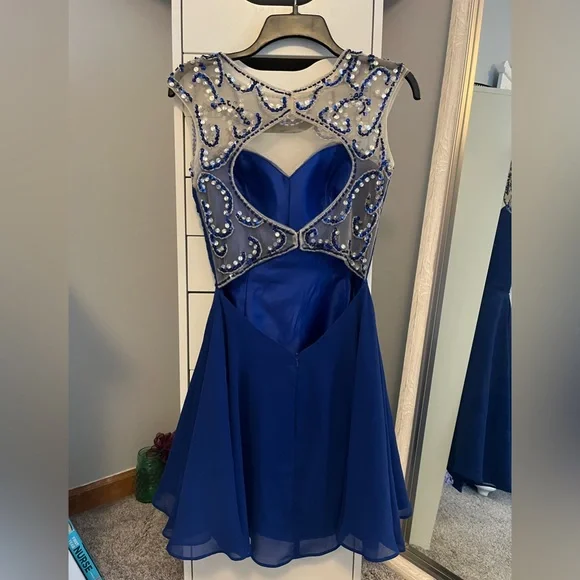 Royal blue dress - Picture 2 of 2